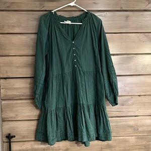 Anthropologie Peasant Dress Long Sleeve